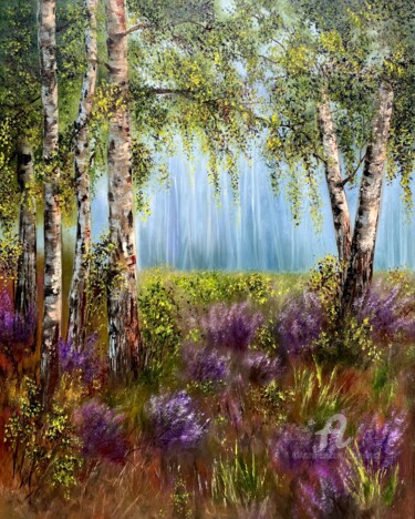 Spring gift - birches and flowers