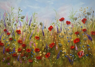 Summer's Embrace: Poppies and Wildflowers