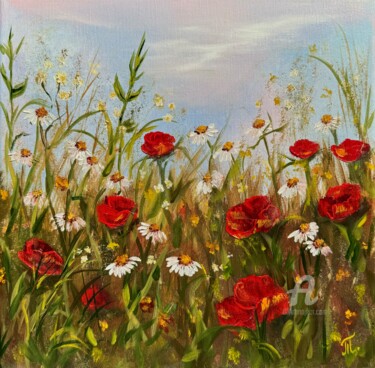 Red poppies -3Dcanvas