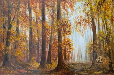 Misty Melody of Autumn Forest